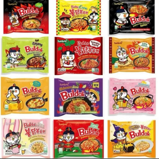 Buldak Korean Spicy Samyang Ramen Noodle Variety Box