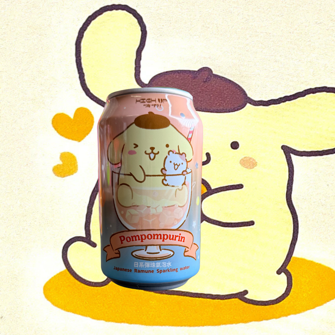 Hello Kitty Pompompurin Ramune Sparkling Drink - Taiwan