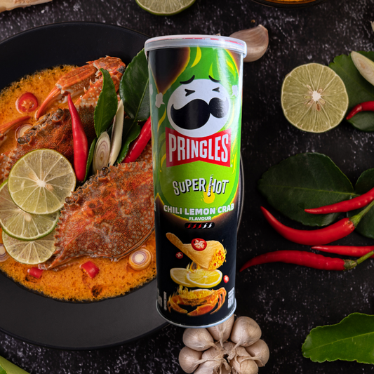 Pringles Super Hot Chili Lemon Crab Flavor - China